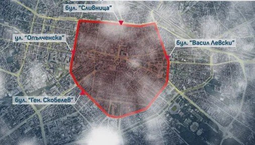 Разширяват от 1 декември района в София, забранен за замърсяващи коли