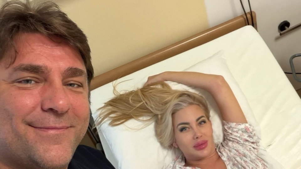 Задръсти мрежата: Тоца показа раждането, бебето и изненадата от мъжа й в болницата! (СНИМКИ)