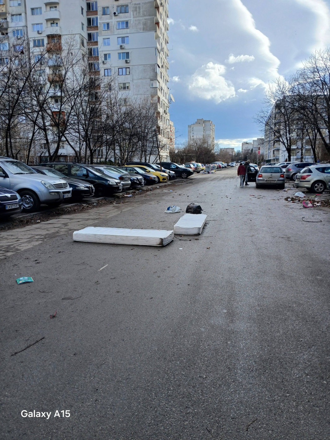 Криза, вятър и празнично разчистване "украсиха" София с матраци и пликове (снимки и видео)