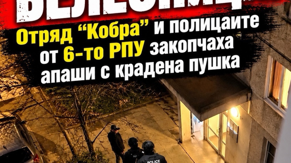БЕЛЕЗНИЦИ! Отряд “Кобра” и полицаите от 6-то РПУ закопчаха апаши с крадена пушка (СНИМКИ)